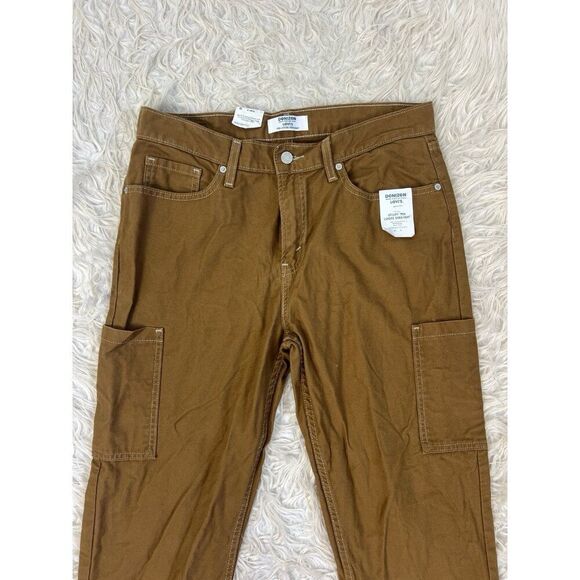 NWT Denizen Levi's Brown Vintage Utility 90's Loose Straight Jeans Women Size 8 - Picture 6 of 11